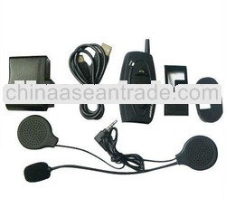 1*BT Bluetooth Interphone 2-Way motorcycle Helmet Intercom 500M Range