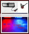 1 PC 86LED 35*14*4cm Red / Blue 12 flash patterns flash light Warning light LED strobe light 12V/5W