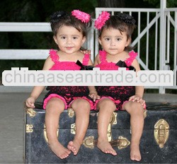 2013!Beauty summer floral lace romper for baby