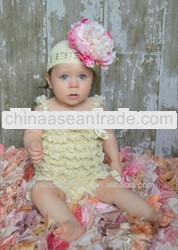 2013 Hot Sale Colorful Lace Rompers For Babies girls romper