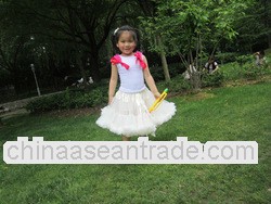 2013 Hot sale Fashionable baby girls chiffon fluffy pettiskirt tutu skirt for children