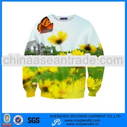 2013 OEM hot sales fashion printed women's sweatershirts hoodies