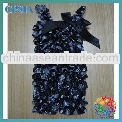 2013 chevron baby ruffle rompers baby clothes wholesale price spider petty romper for baby girl