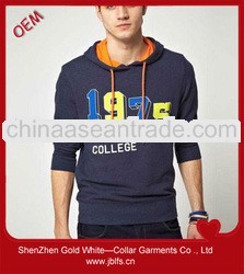 2013 fashion men's hoody with silk screen print