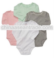 2014spring baby girls cotton long sleeves pettirompers toddles baby boys diaperrompers long sleeve c