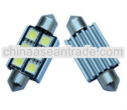 2pcs 36mm 6-SMD 1.5" Canbus Error Free Dome Light LED Bulbs 6411 6418 C5W