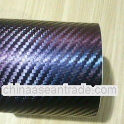 3D Chameleon Car Wrap,Carbon Fiber Car Body Vinyl With Air Channels HC301B
