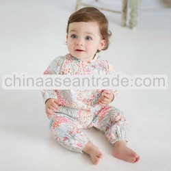 609 dave bella autumn cotton printed infant clothes baby one-piece baby romper