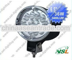 7" 36W LED work light,36W CREE Auto LED Working Light ,ellipse LED off-road light