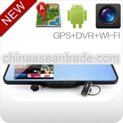 Android 4.0 WIFI Bluetooth gps navigation bluetooth rear view camera mirror germid