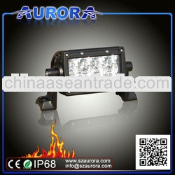 Aurora Hot Sell 4'' 24W dual row led off road light bar led off road 10w