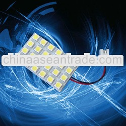 Auto led Dome light 24smd 5050chips T10,ba9s,festoon sockets PCB Indoor Light Bulbs