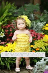 Baby Girls Petti easter romper Baby Boutique bright-coloured Lace Romper Birthday Shower Gift