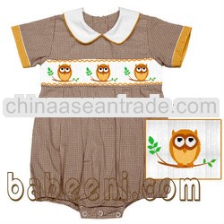 Baby boy hand smocked bubble on Thanksgiving