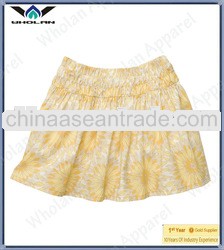 Baby girls 100 % organic Cotton sunflower print poplin skirt