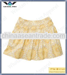 Baby girls 100 % organic Cotton sunflower print poplin skirt