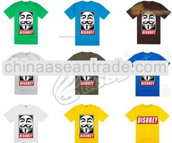 Best sell embroidery tee shirts with printed