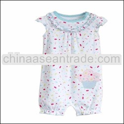 Bestgo cotton baby wholesale lace rompers