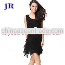Black latin dance dress sexy ballroom costumes latin dance dress L-7001#