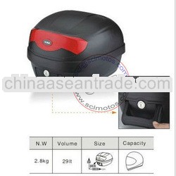 Black motorcycle trunks