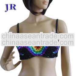 Cheap wholesale bra Belly dance beaded bra Mei Shu Lan Na Bra YD004#