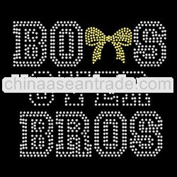 Cheer Bows rhinestone transfer design