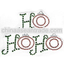 Christmas HOHOHO wholesale rhinestone transfers