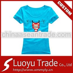 Custom Fahsion Womens T hsirt in bulk