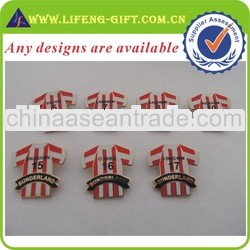 Custom Football player's T shirt lapel pins