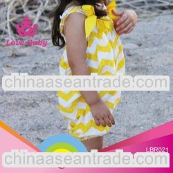 Cute yellow bubble rompers for baby