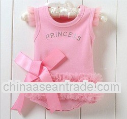 D43461A CHEAP BABY LACE SHORT SLEEVE ROMPERS