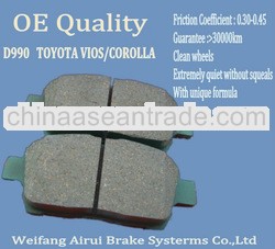 D990 corolla asbestos disc brake pad