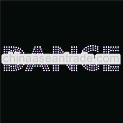 DANCE rhinestone heat transfer designs