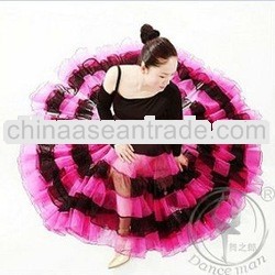 Delicate dancewear viscose ballroom dance skirt