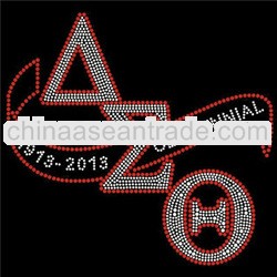 Delta Sigma Theta Hot Fix Rhinestone Iron On Transfer