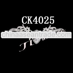 Exquisite flowral pattern crochet cotton collar lace for dress CK4025