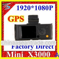 Factory Direct Mini X3000 Ambarella CPU 2.0 Inch+120 Degrees With GPS And Infrared Remote Control ca