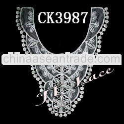 Factory fancy crochet cotton collar for garment from Guangzhou CK3987