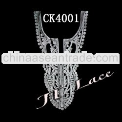 Fashion 100% cotton collar lace for garment factory price CK4001