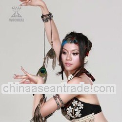 Fashional Belly Dance Peacock Fether Tassels Accessory
