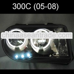 For Chrysler 300C LED Head Light Angel Eyes 05-08