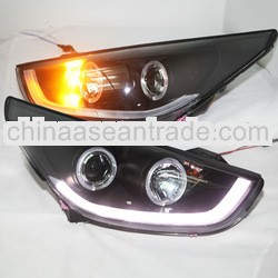 For HYUNDAI Tucson IX35 LED Head Lamp Angel Eyes 09-13 year V7 SN Type