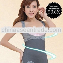 Free shipping Magic bodyshaperr gen bamboo charcoal sexy bodysuit clothing 300 pcs/lot 884.7 USD