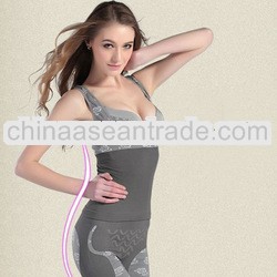 Free shipping magic shapers underwear gen bamboo charcoal open crotch bodysuit 30 pcs/lot 117.4 USD