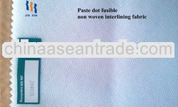 Fusible paste dot interlining nonwoven fabric J0401S