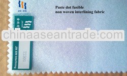 Fusible paste dot interlining nonwoven fabric T2301