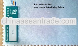 Fusible paste dot interlining nonwoven fabric T2401