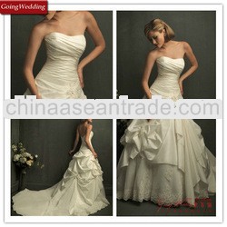 Goingwedding ruched corset taffeta puffy Dress Wedding 2012 AC010