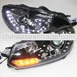 Golf 6 LED Head Light with projector lens 2009- 2013 YZV6 Type
