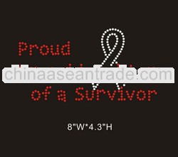 Grandadaughter Survivor hot fix rhinestone transfer motif for tshirts